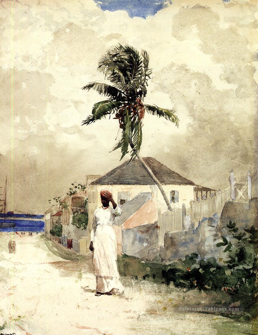 Le long de la route des Bahamas réalisme peintre Winslow Homer Peintures à l'huile